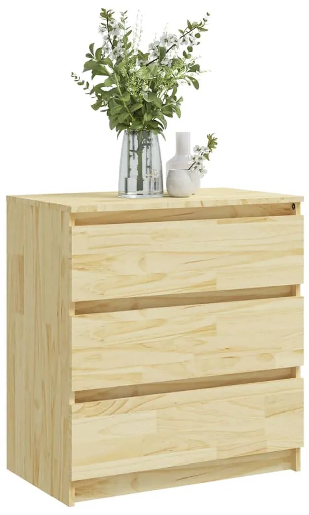 Mesa de cabeceira 60x36x64 cm madeira de pinho maciça
