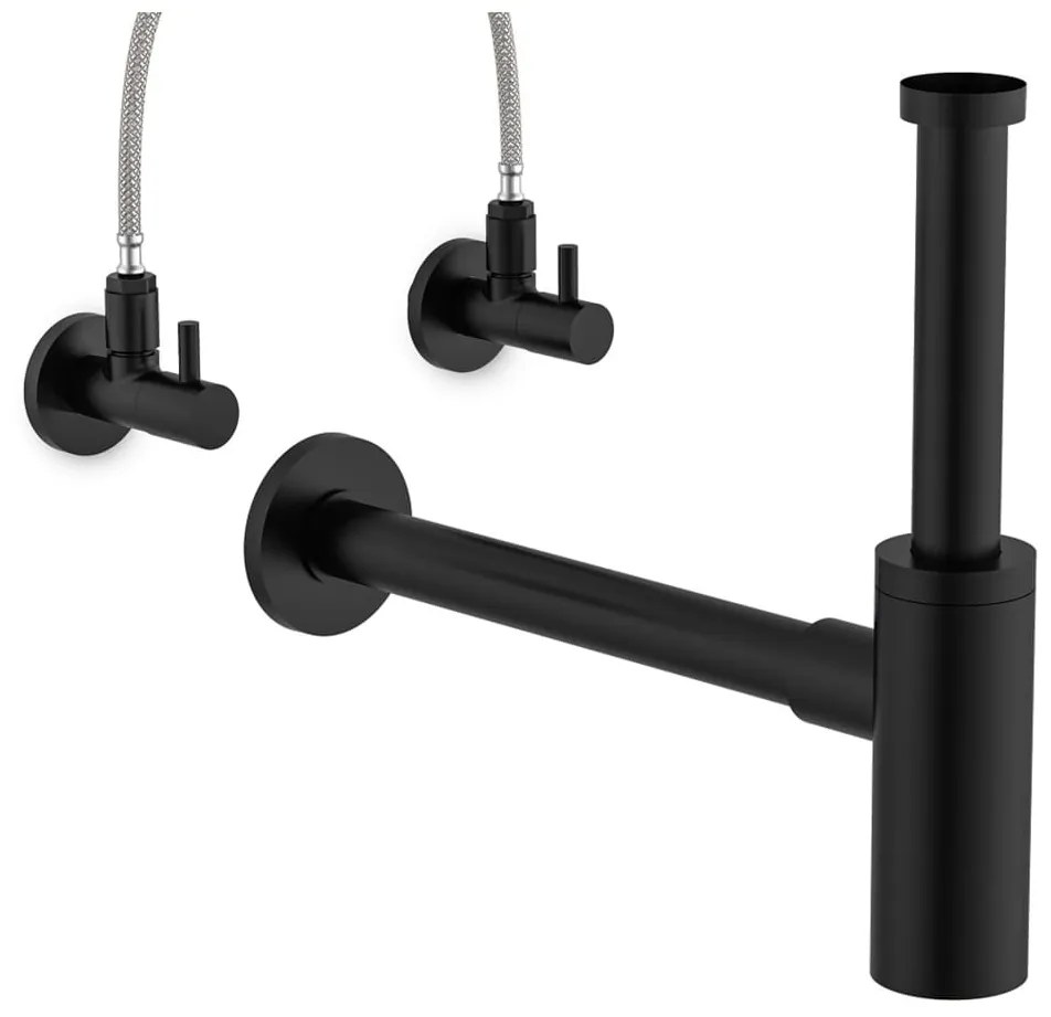 SCHÜTTE Sifão design rígido preto