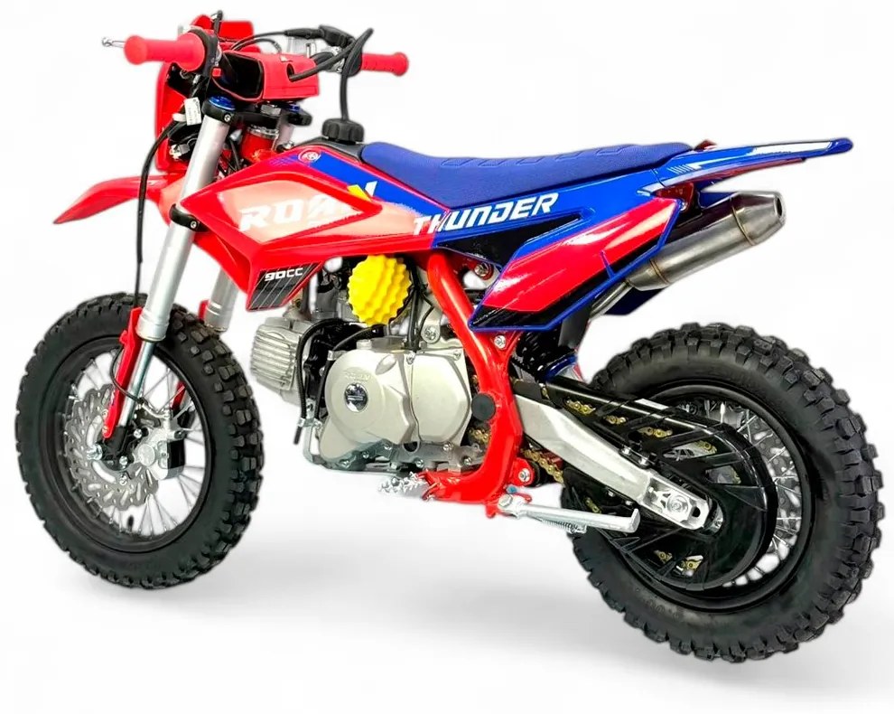 MINI MOTO Crianças MINICROSS Gasolina automática 90cc Apollo Thunder Vermelha
