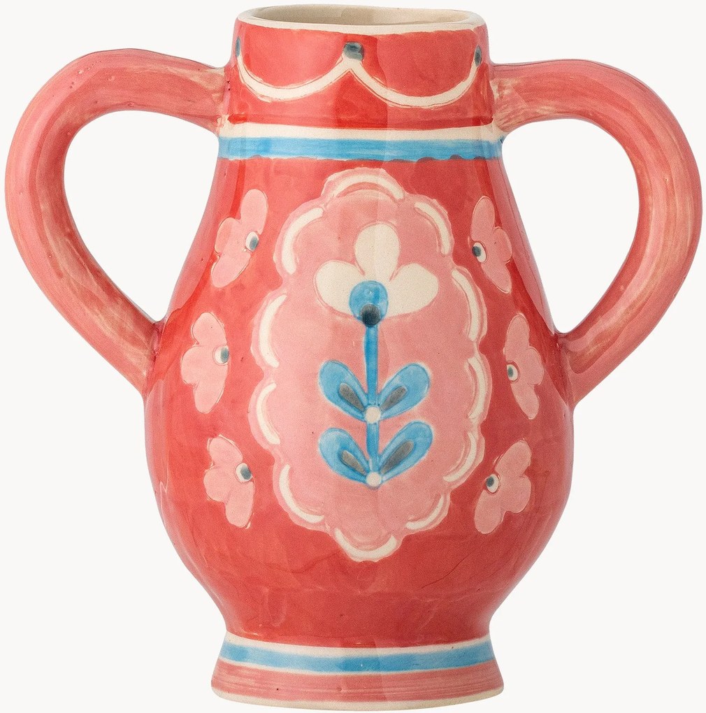 Jarra em grés pintada à mão Odina, Alt 15 cm