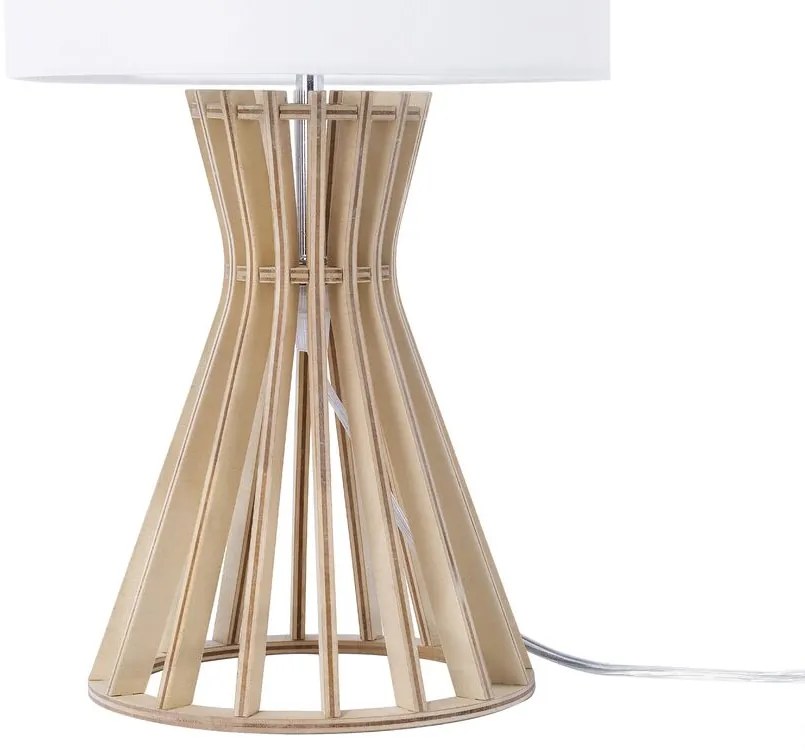 Candeeiro de mesa branco CARRION Beliani