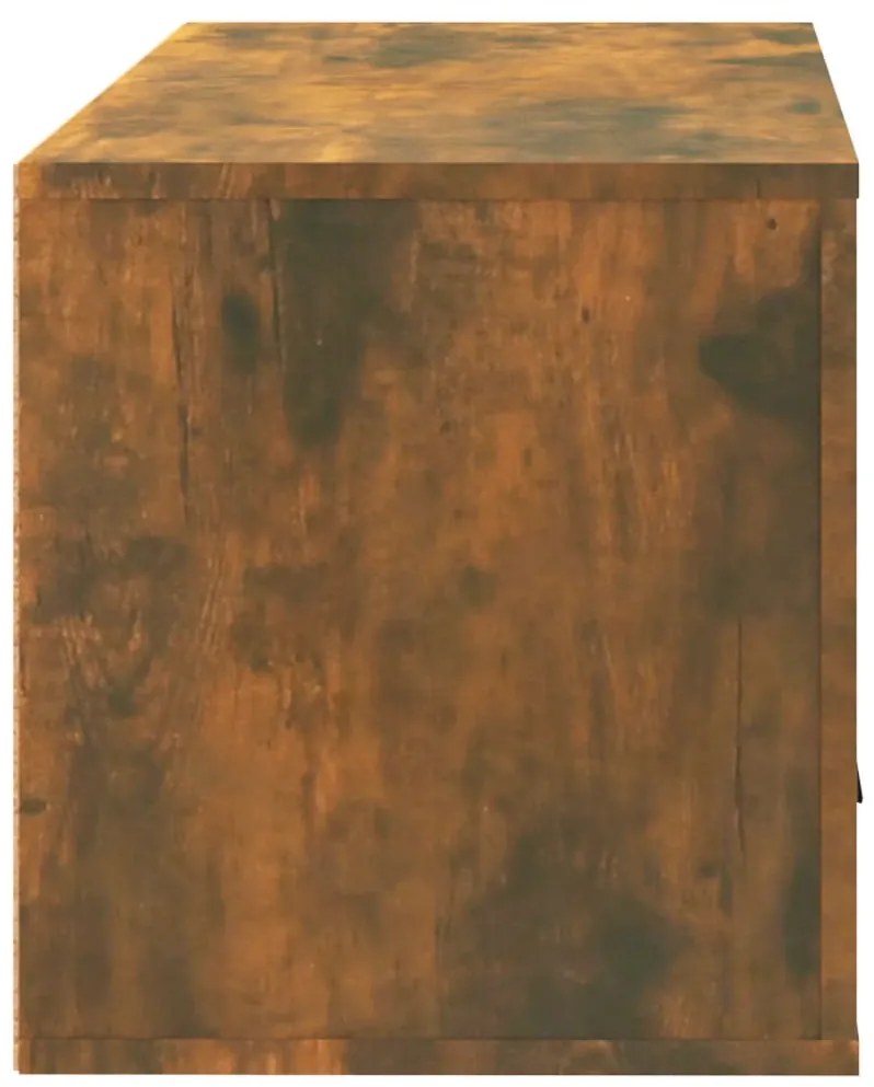 Sapateira de parede 70x35x38 cm pinho maciço carvalho fumado