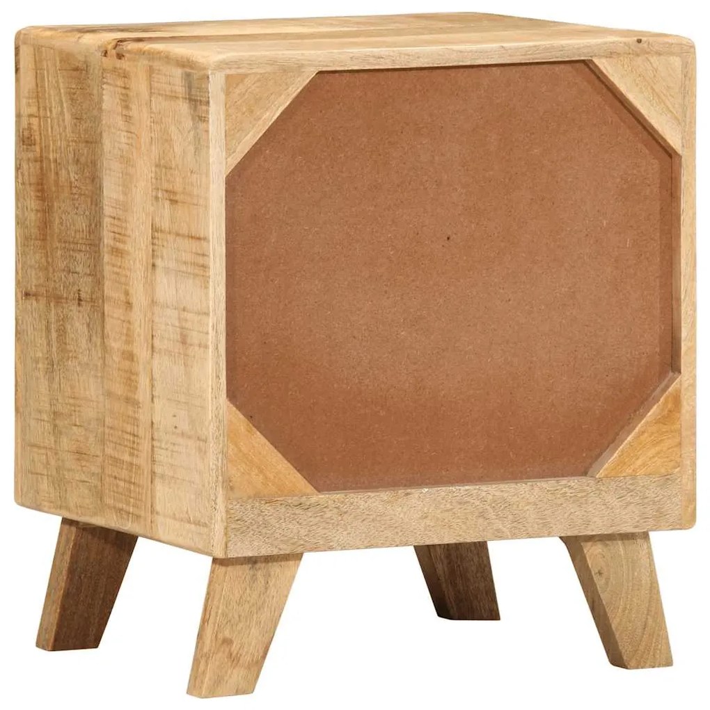 Mesas de cabeceira 2 pcs 40x32x46 cm mangueira áspera maciça