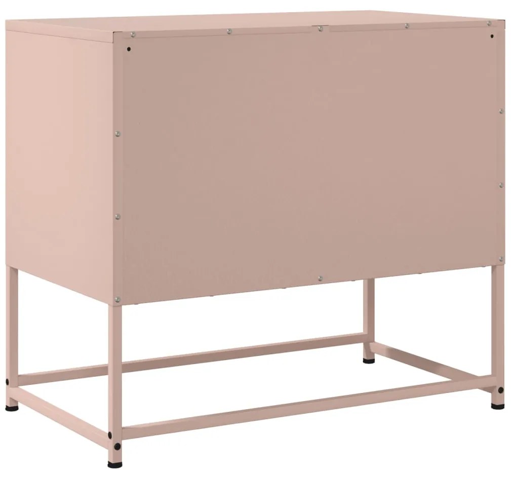 Móvel de TV 68,5x39x60,5 cm aço rosa