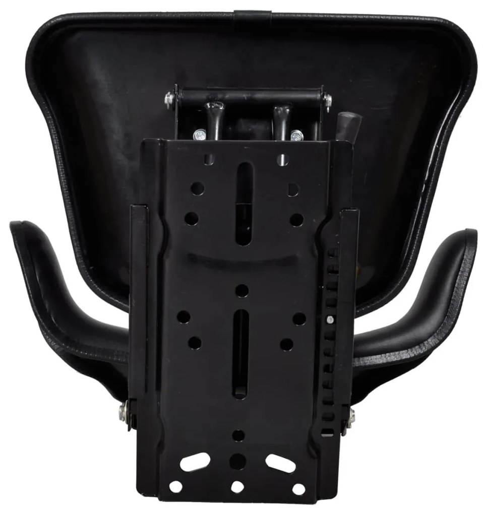 Assento de trator com suspensão, preto