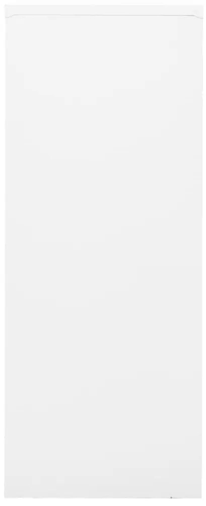 Armário de escritório 90x40x102 cm aço branco
