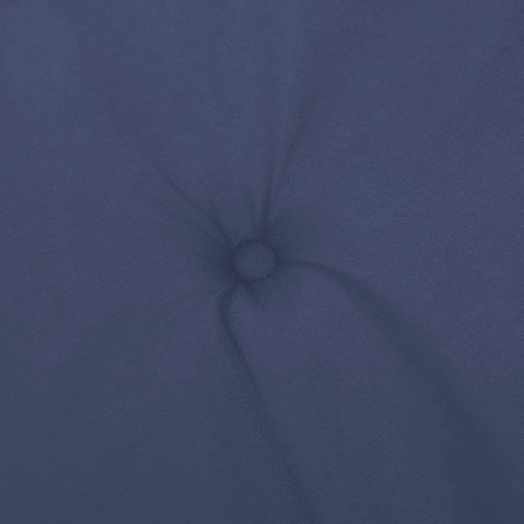 Almofadões p/ cadeira de encosto baixo 2pcs tecido azul-marinho