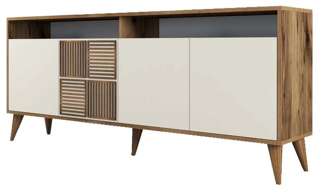 Console Milan – Walnut Cream – 180 x 78 x 35 cm