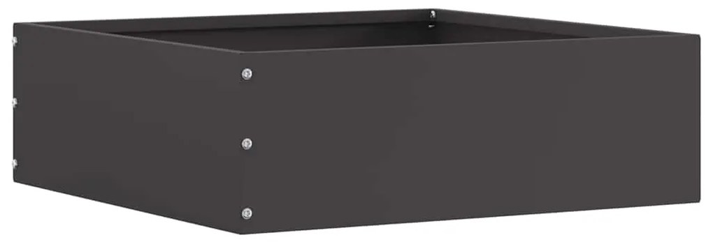 vidaXL Acabamento para Gramado Preto 40 x 40 x 13 cm Aço