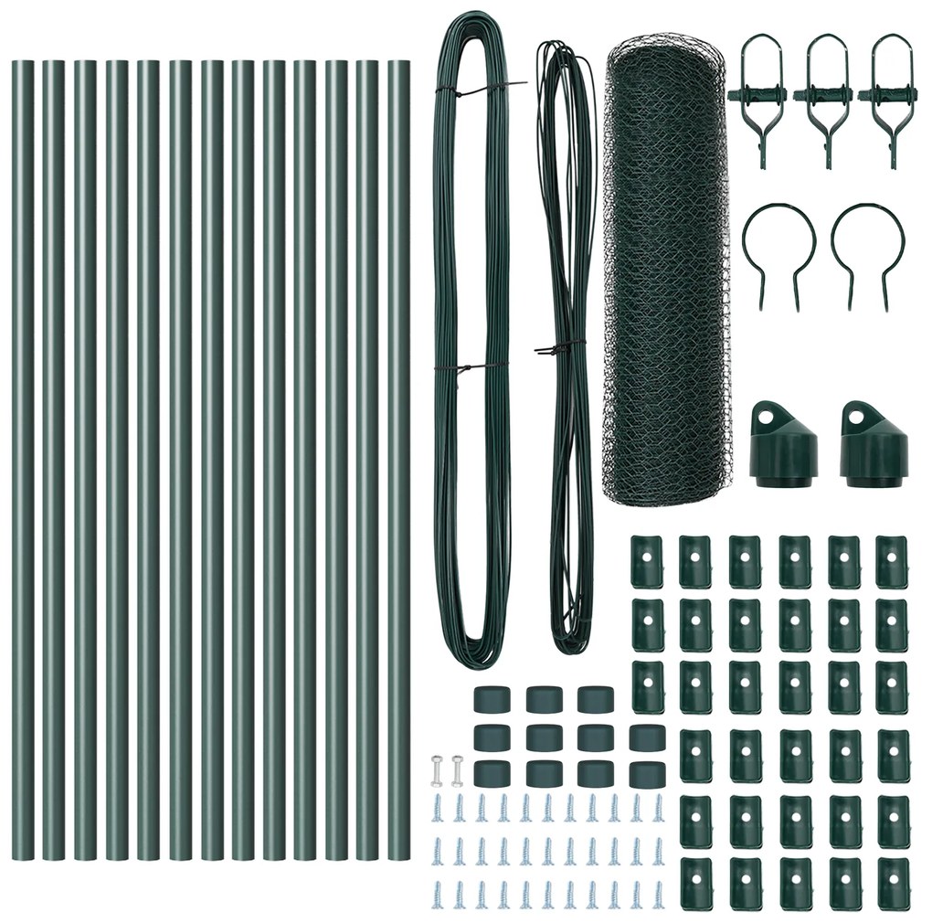 Conjunto de Cercamento Conjunto de 2 Verde Floresta