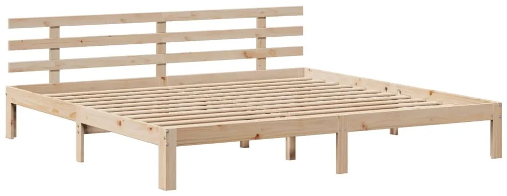 Cama com estante sem colchão 180x200 cm pinho maciço