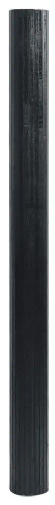 Tapete retangular 60x500 cm bambu preto
