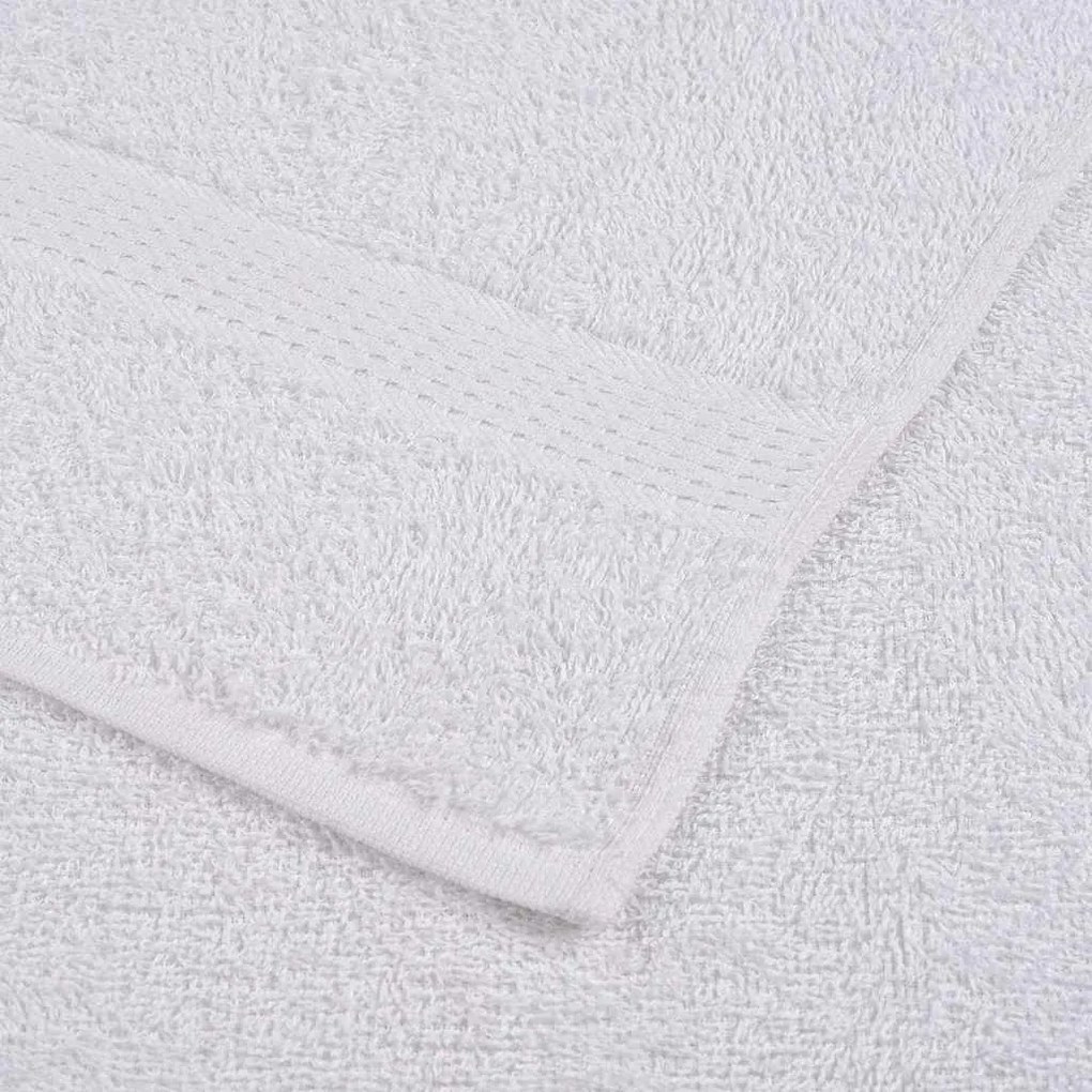 Toalhas de mãos 4 pcs 50x100 cm 360 gsm 100% algodão branco