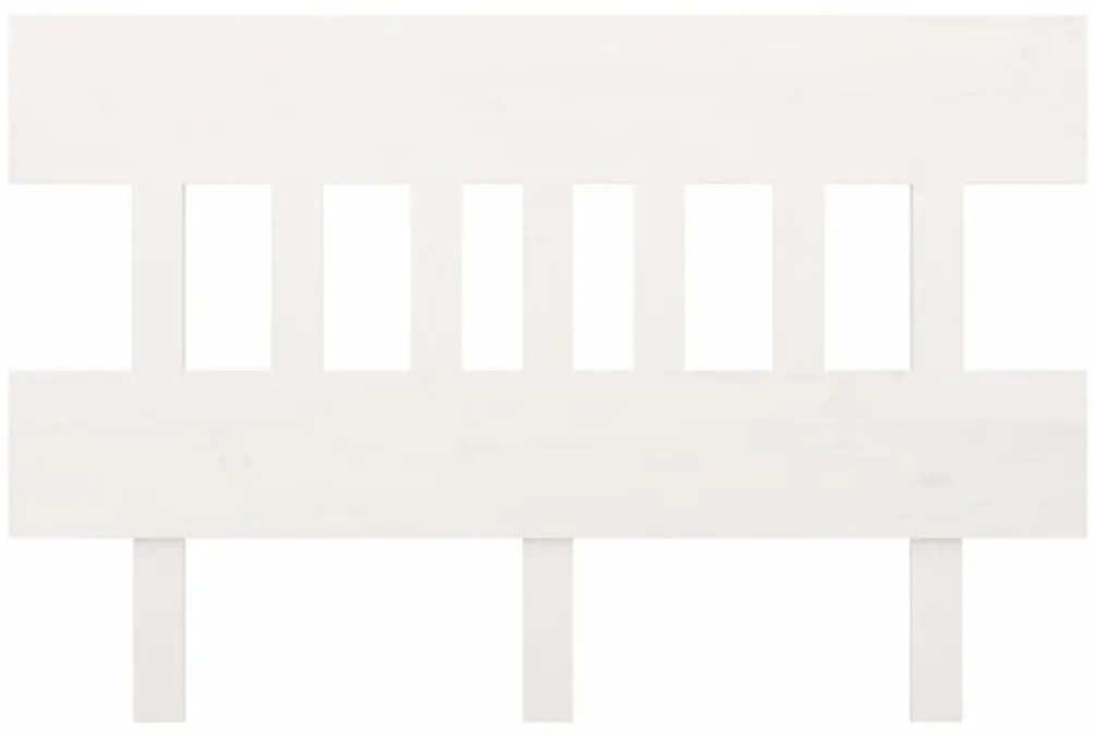 Cabeceira de cama 153,5x3x81 cm pinho maciço branco