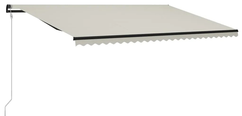 Toldo retrátil automático 600x300 cm cor creme