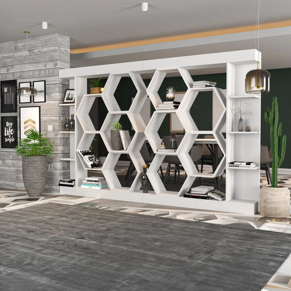 Estante Sueno – Branco – 140x29,6x177,4 cm