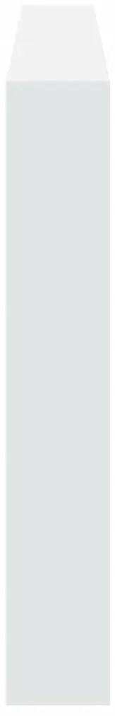 Armário de cabeceira com luzes LED 200x17x102 cm branco