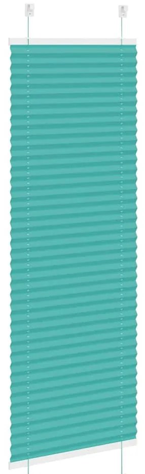 Gasolina verde Plissada Cega 45x150 cm Largura Tecido 44,4 cm