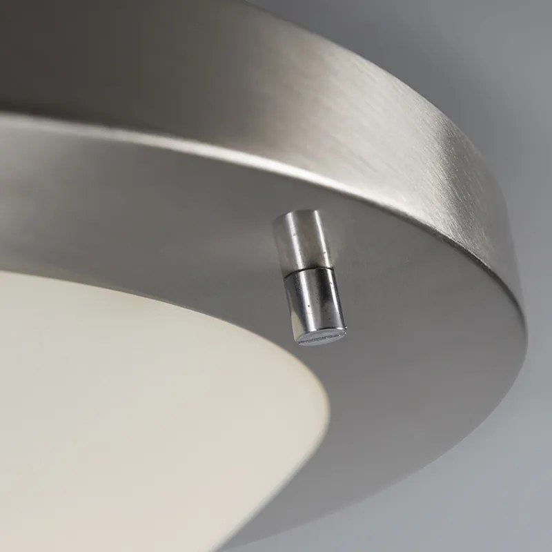 Candeeiro de teto moderno em aço 41 cm IP44 - Yuma Design,Moderno