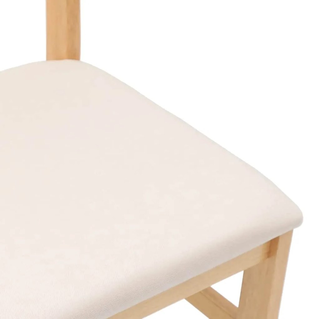 Cadeiras de jantar com almofadões 2 pcs madeira maciça