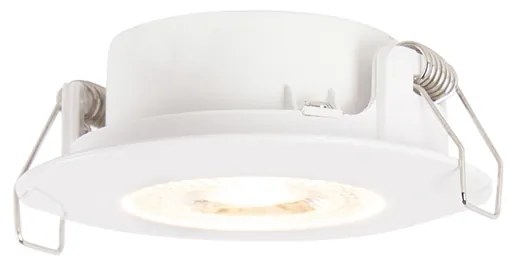 LED Conjunto de 5 focos embutidos brancos reguláveis em 3 níveis - Ulo Moderno