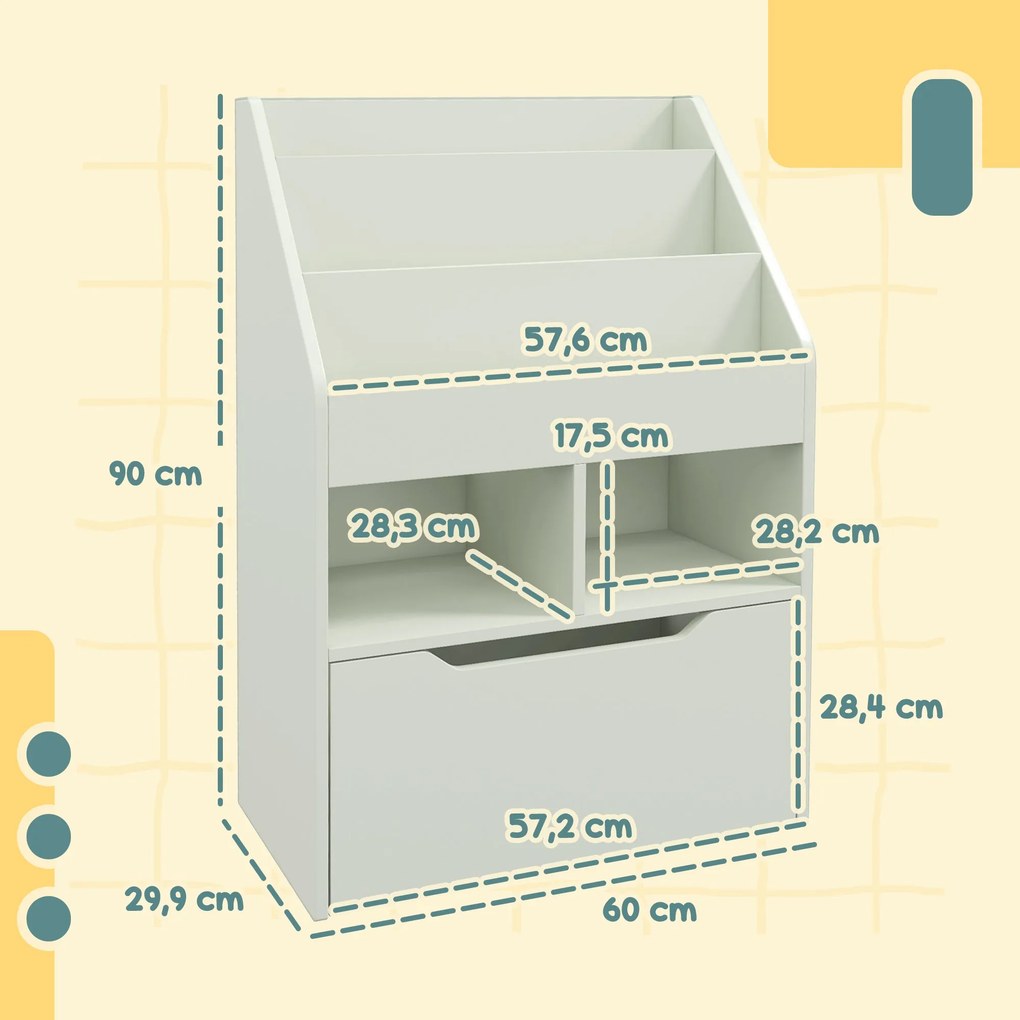 Estante com Prateleiras – Modelo Bergen – 60x29 – Madeira – 6 Níveis