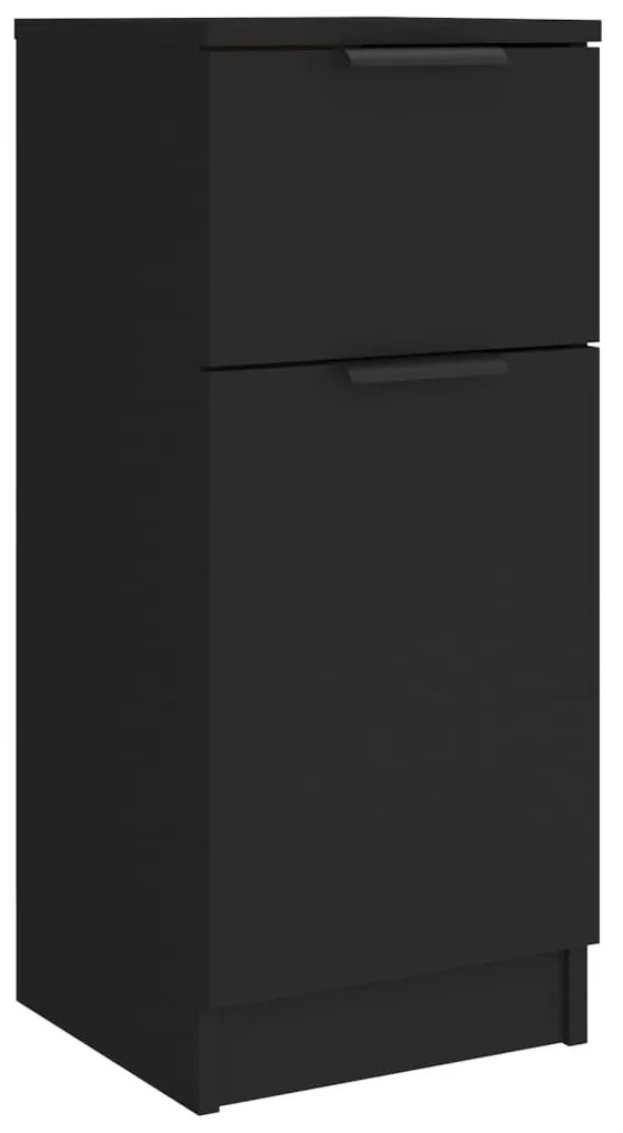 Aparadores 2 pcs 30x30x70 cm derivados de madeira preto