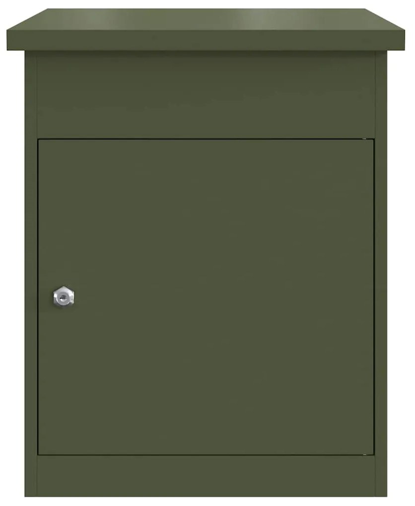 Caixa para entrega de pacotes Verde-oliva 44 x 35 x 59 cm Aço
