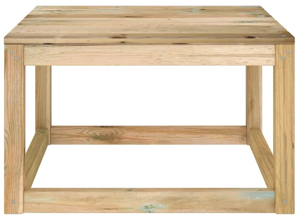 2 pcs conjunto lounge de jardim pinho impregnado a verde