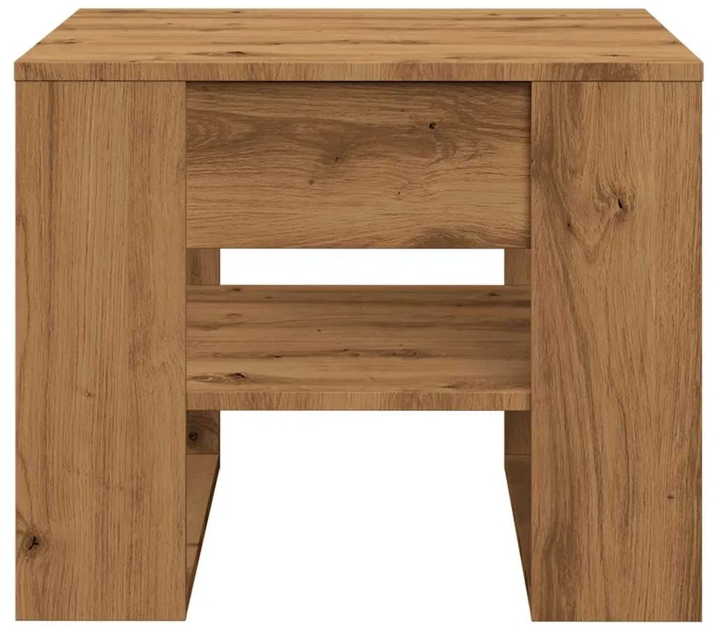 Mesa de centro 55,5x55x45 cm deriv. madeira carvalho artisiano