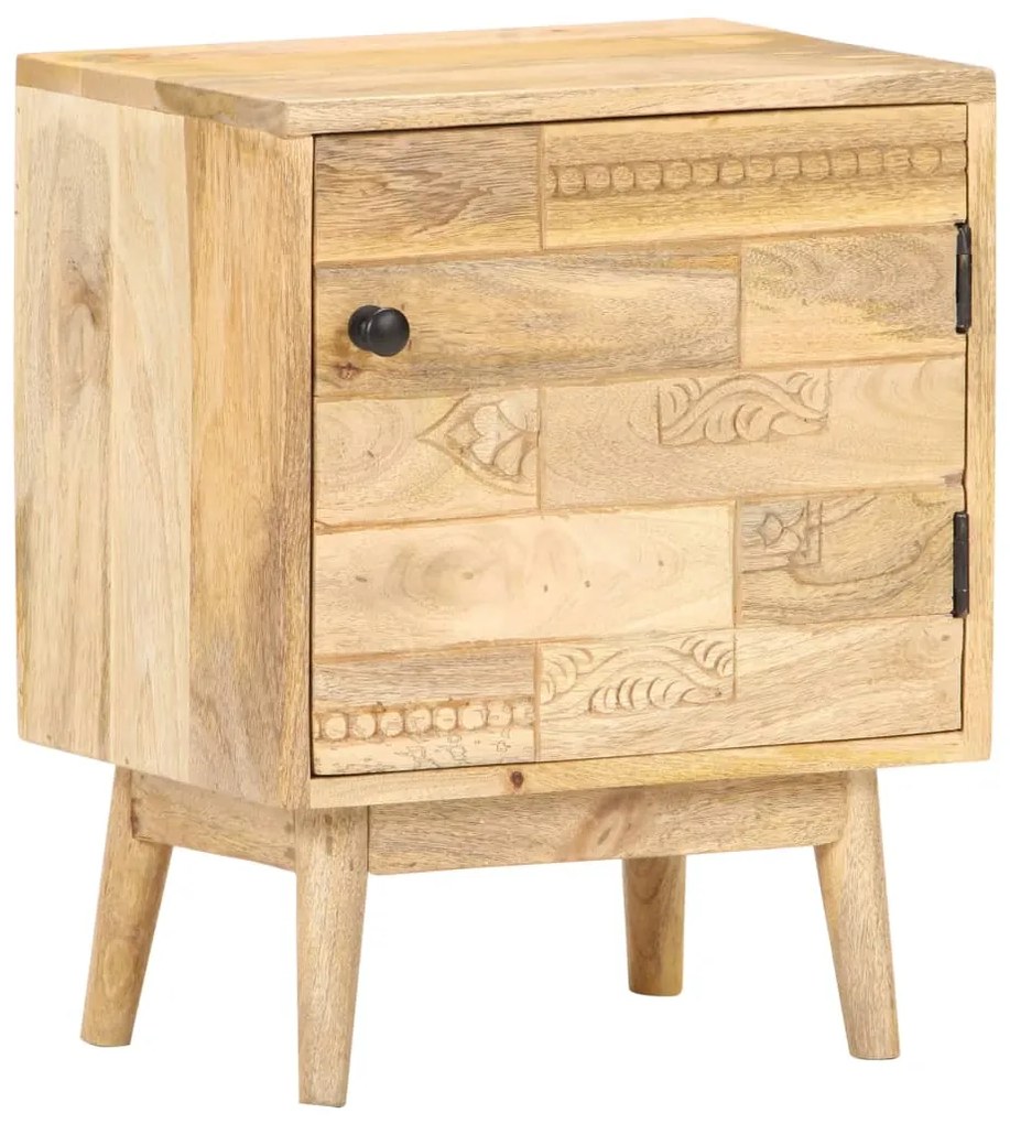 vidaXL Mesa de cabeceira 40x30x50 cm madeira de mangueira maciça