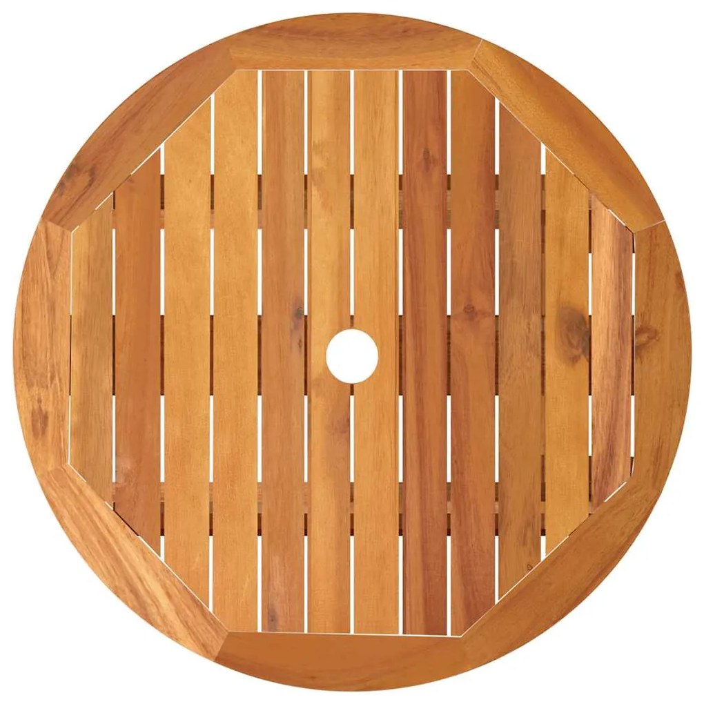 Mesa de jardim dobrável Ø60x75 cm madeira eucalipto maciça