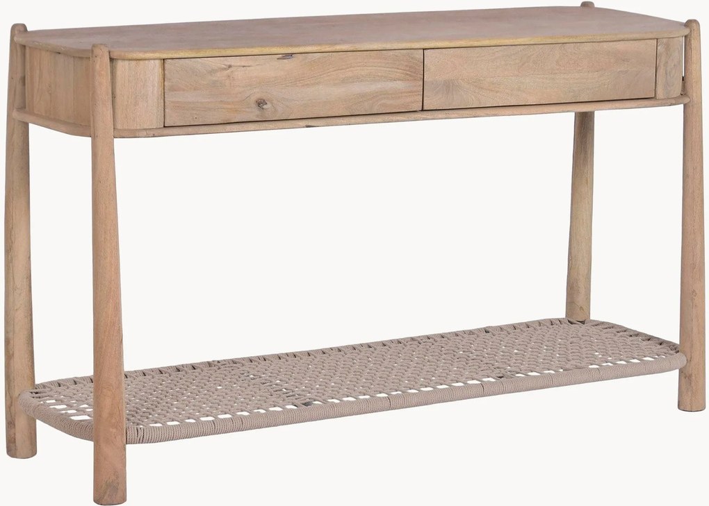 Consola em madeira de acácia Rakta