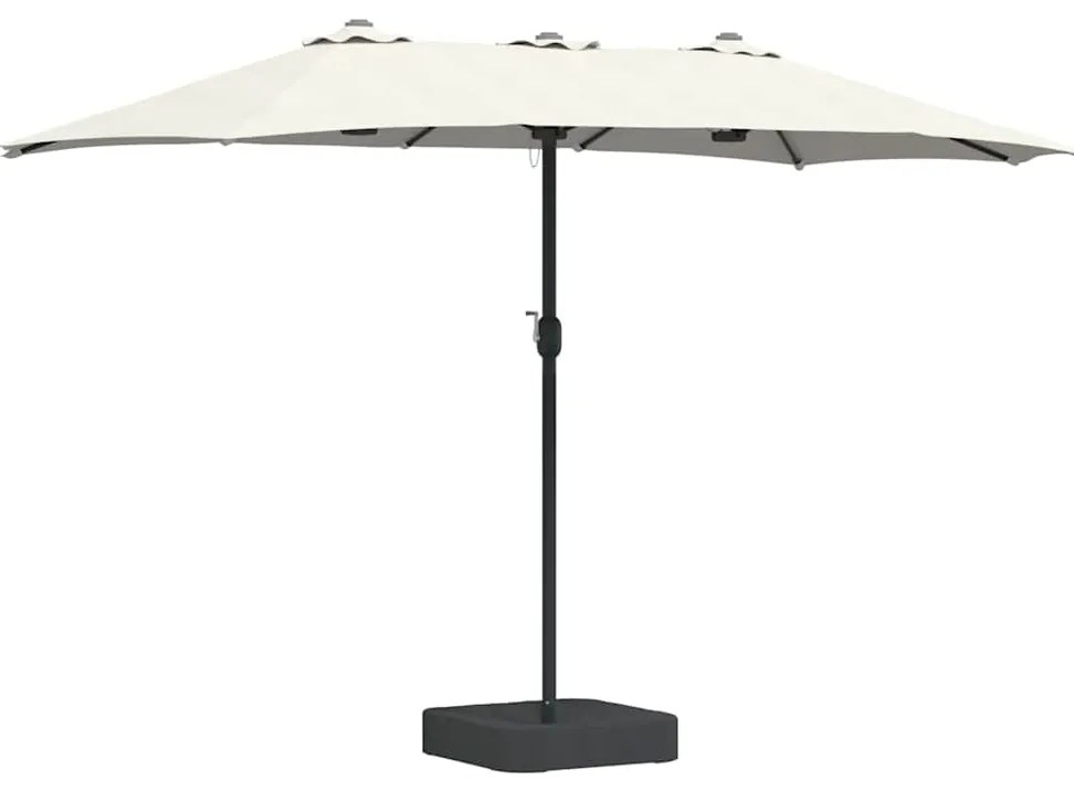 Guarda-sol de Jardim Areia 385 x 209 x 244 cm tecido