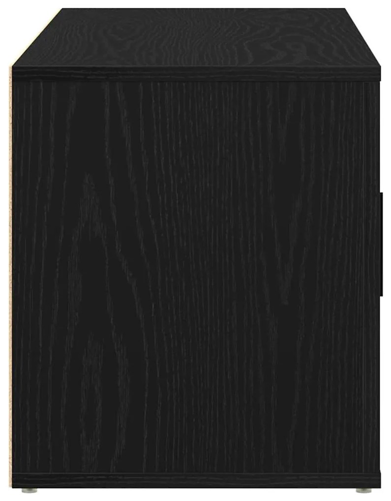 Armário para TV vidaXL Preto Carvalho 100x35x40 cm Madeira de Engenhar