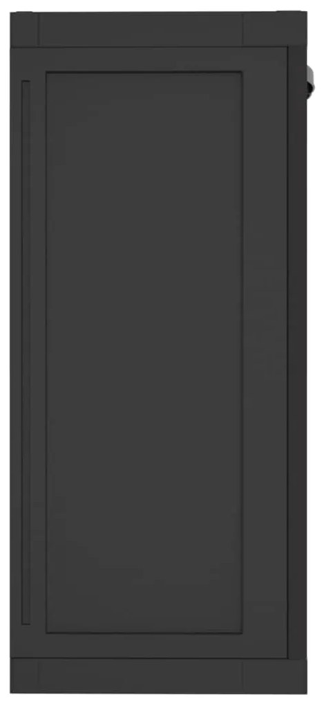 Móvel de arrumação para exterior 65x37x85 PP preto