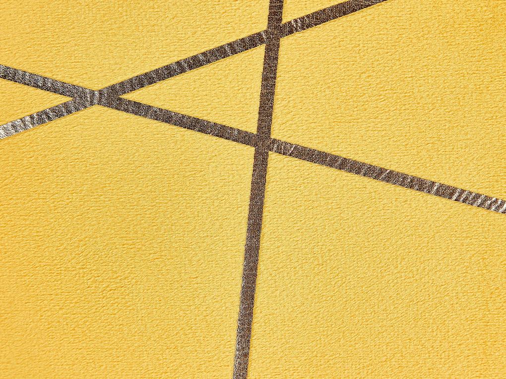 Conjunto de 2 almofadas amarelas 45 x 45 cm PINUS Beliani