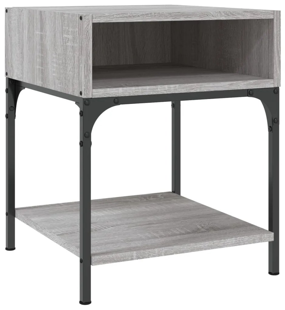 Mesas de cabeceira 2pcs 40x41x50 cm deriv. madeira cinza sonoma