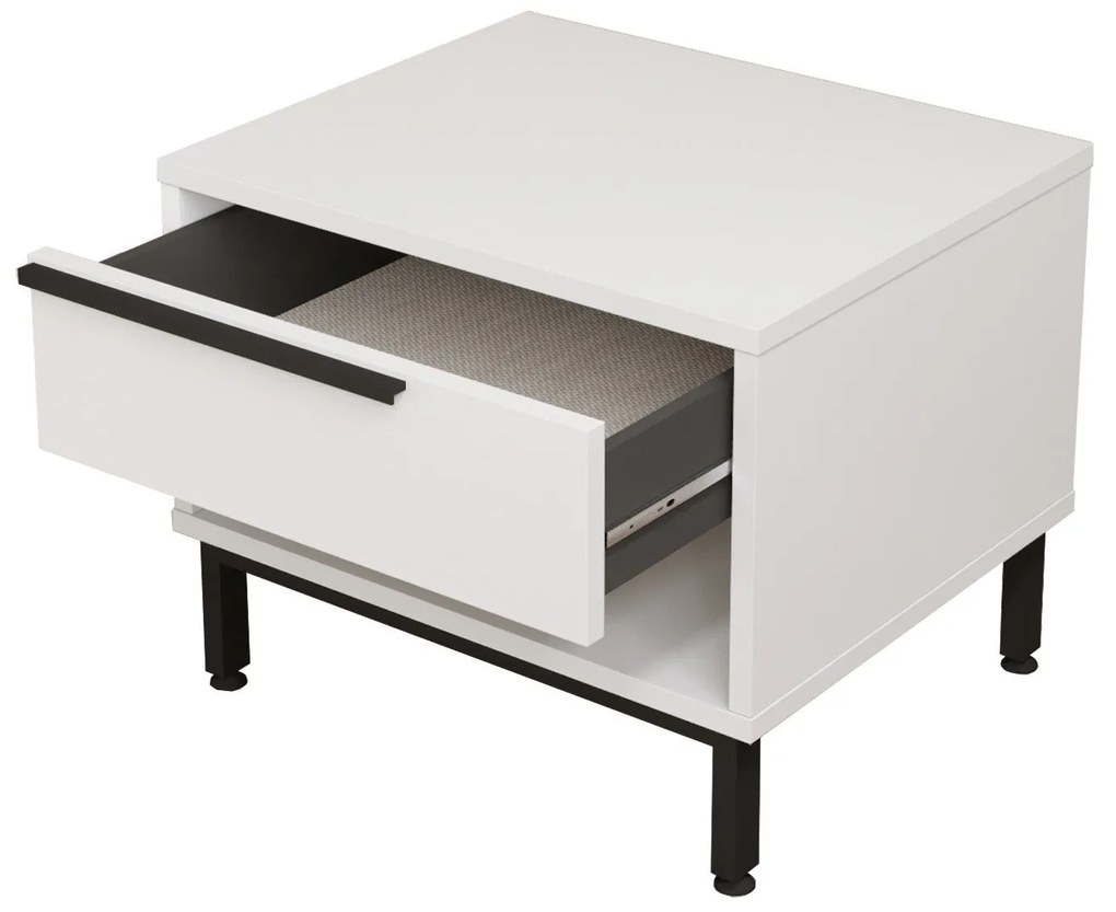 Mesa de Cabeceira ON14 – Branco – 53,6 cm x 42,4 cm x 44,5 cm