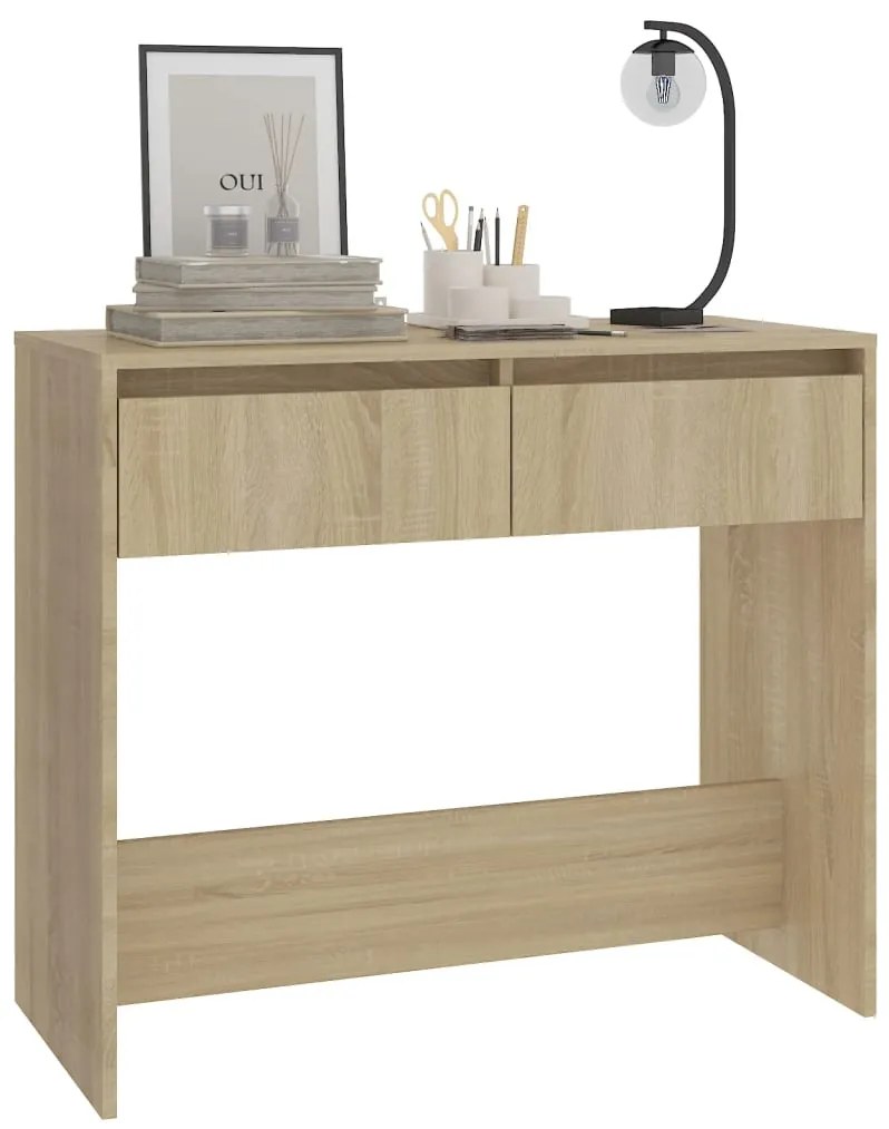 Mesa consola 89x41x76,5 cm derivados de madeira carvalho sonoma