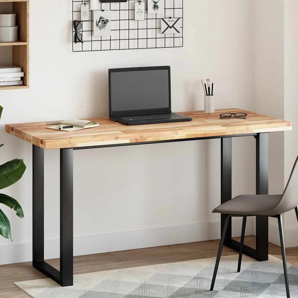 vidaXL Tampo de mesa retangular 120x60x4 cm madeira de acácia maciça