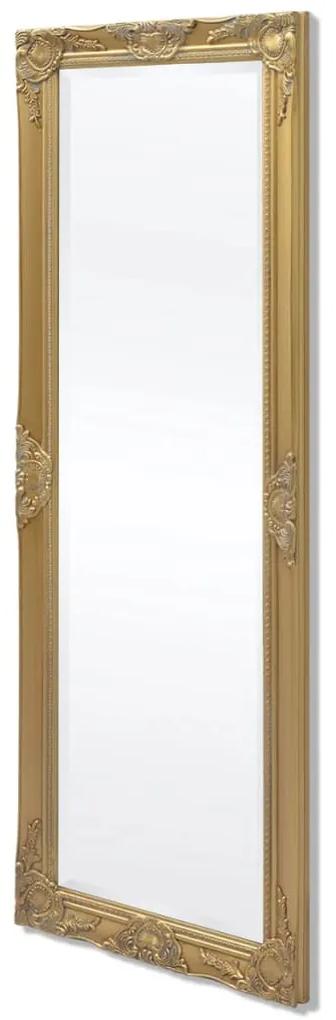 Espelho de parede estilo barroco, 140x50 cm, dourado