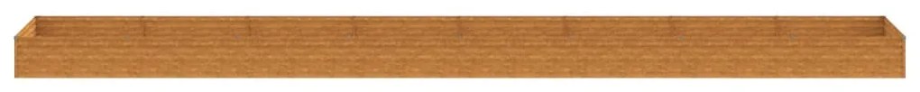 Canteiro elevado de jardim 770x100x36 cm aço corten