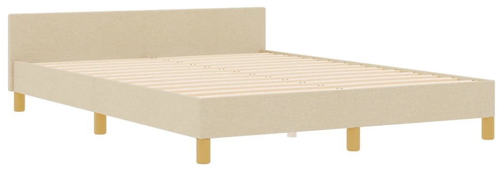 Estrutura de Cama Creme 140x200 cm da vidaXL em Tecido