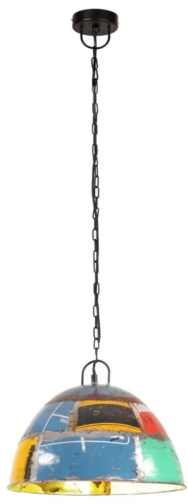 Candeeiro suspenso vintage indust. redondo 25W 41cm E27 multicor