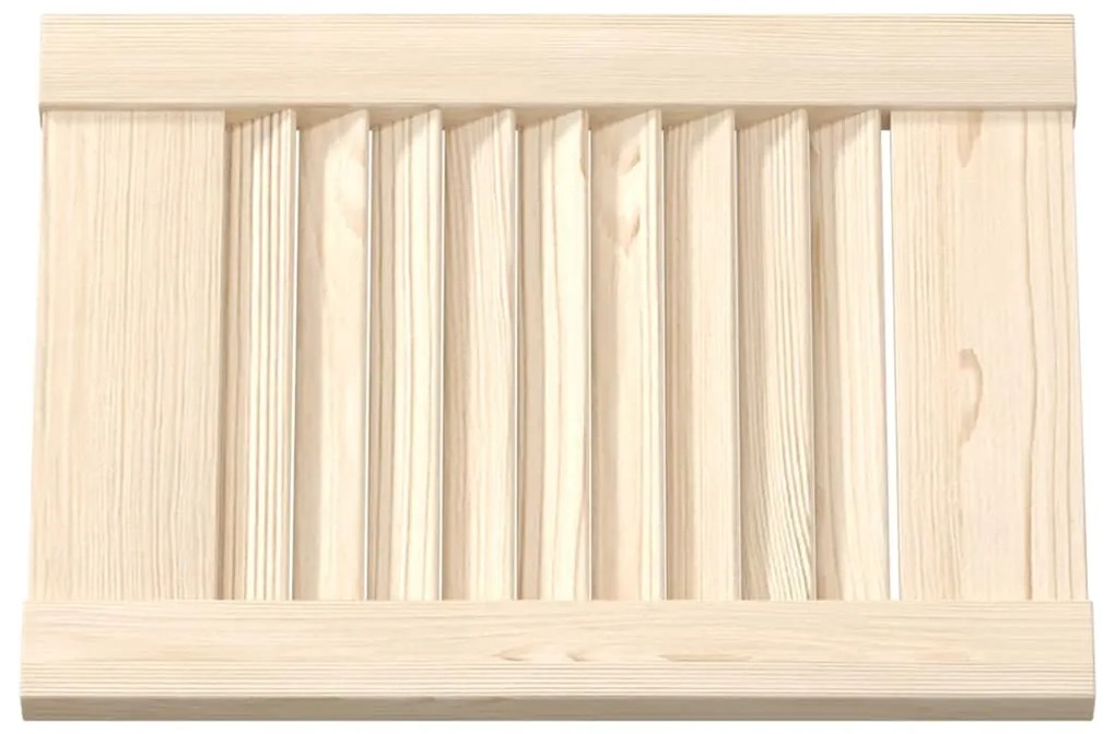 Portas de armário 2 pcs com design de persiana pinho maciço