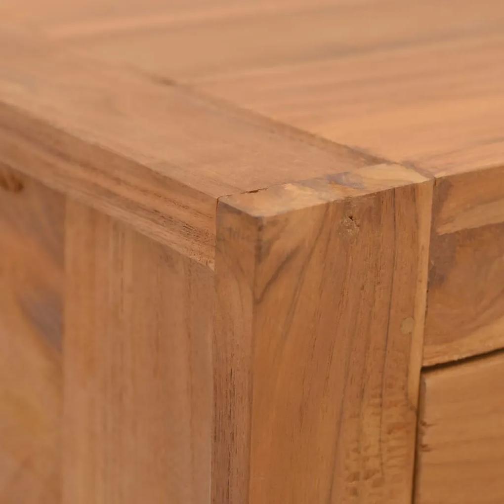 Mesa de cabeceira 50x30x35 cm madeira de teca maciça