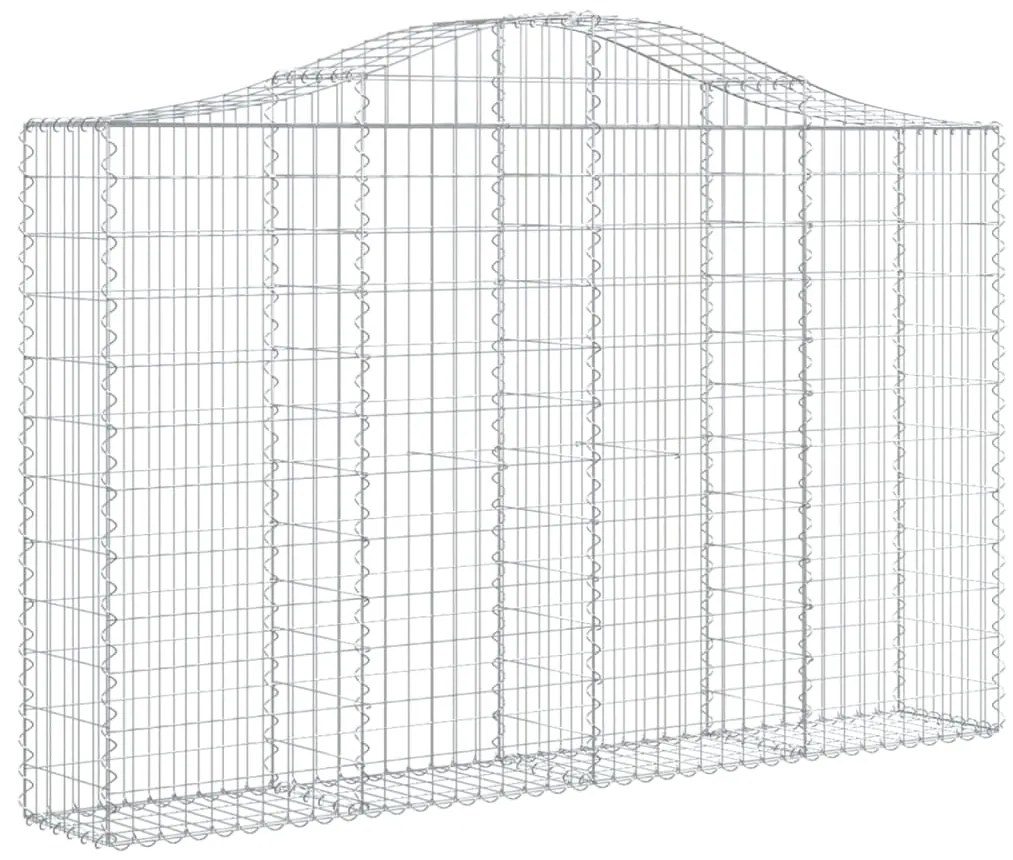 Cestos gabião arqueados 25 pcs 200x30x120/140 ferro galvanizado