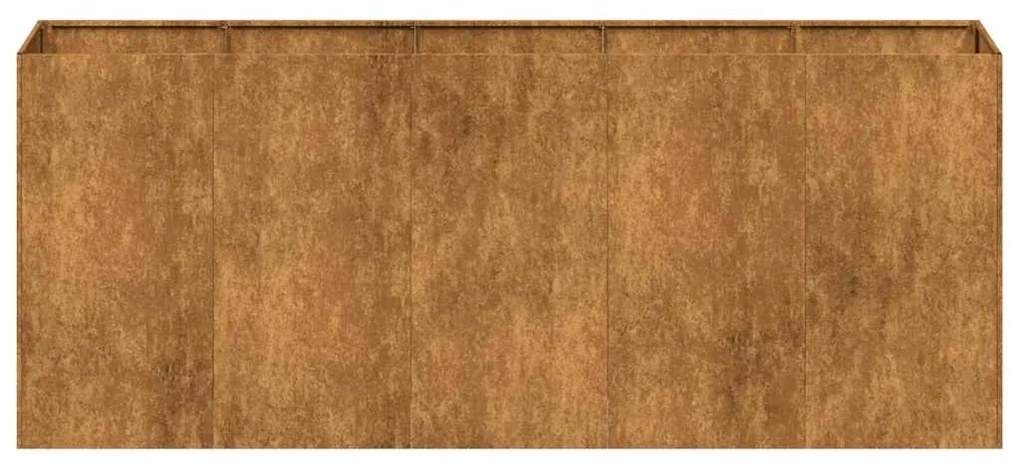 Floreira enferrujada 200x40x80 cm aço resistente