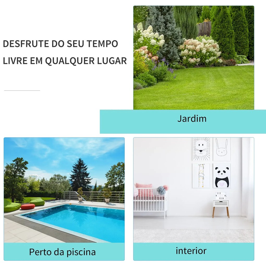 Suporte para Camas de Rede (Não incluida) de Madeira 325x120x118cm Estrutura para Cama de Rede Dupla Carga Máxima 120kg para Jardim Terraço Interior e